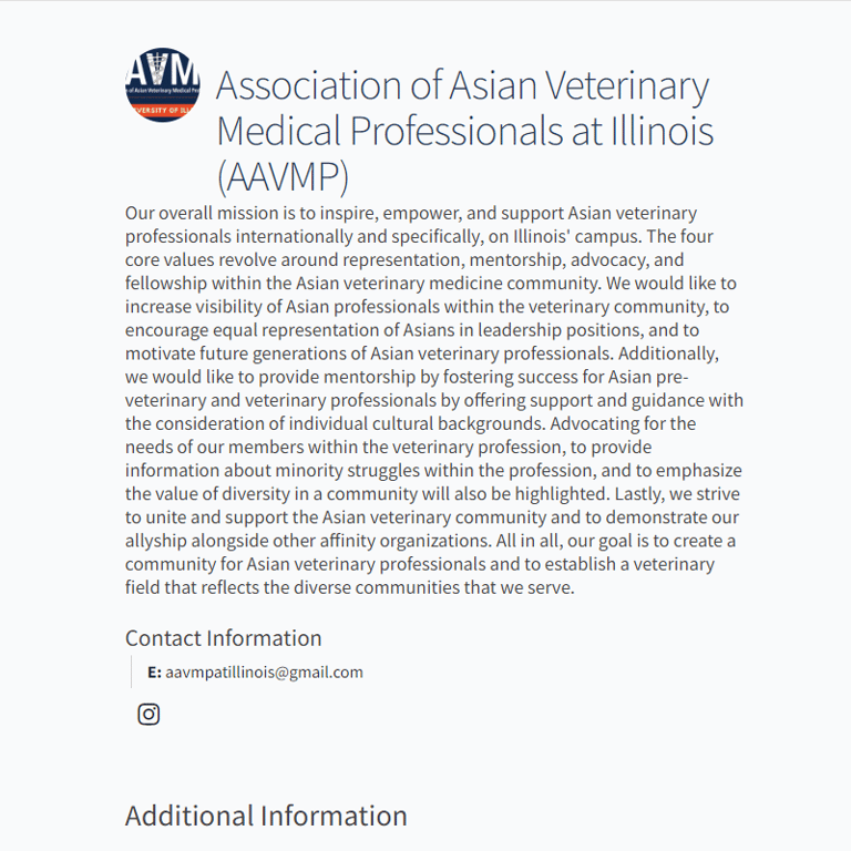 Mandarin Speaking Nonprofits Near Me - Association of Asian Veterinary Medical Professionals at Illinois