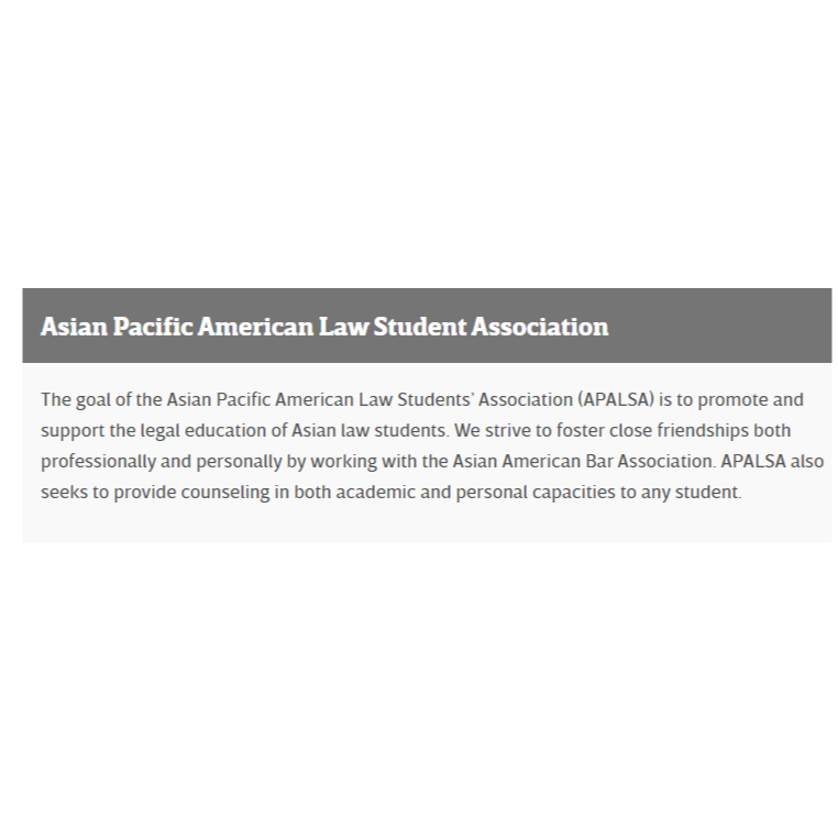 Denver Law Asian Pacific American Law Students' Association - Chinese organization in Denver CO