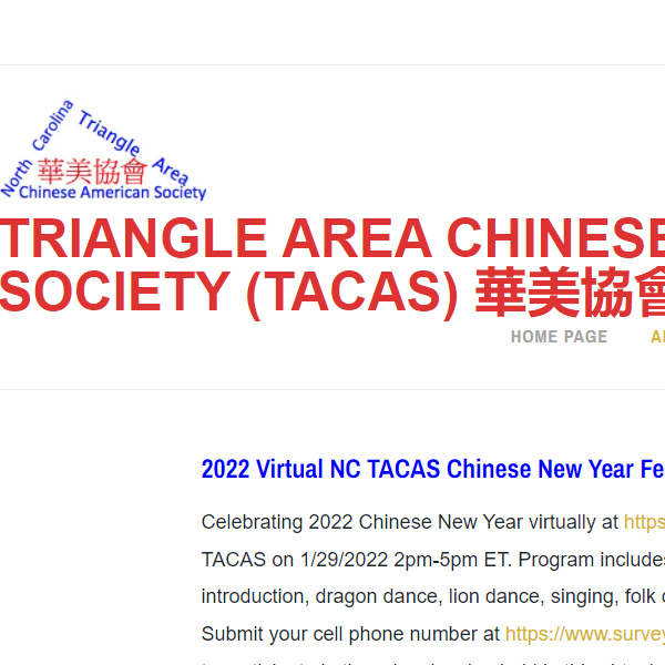 Chinese Nonprofits Near Me - Triangle Area Chinese American Society